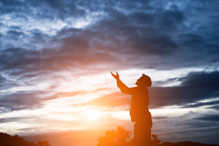 person praying